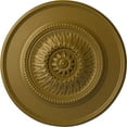 thumbnail image 1 of Ekena Millwork 23 1/2"OD x 2 3/4"P Floral Ceiling Medallion, Hand-Painted Gold, 1 of 6