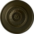 thumbnail image 1 of Ekena Millwork 23 1/2"OD x 2 3/4"P Floral Ceiling Medallion, Hand-Painted Green Gold, 1 of 6