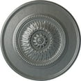 thumbnail image 1 of Ekena Millwork 23 1/2"OD x 2 3/4"P Floral Ceiling Medallion, Hand-Painted Platinum, 1 of 6