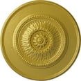 thumbnail image 1 of Ekena Millwork 23 1/2"OD x 2 3/4"P Floral Ceiling Medallion, Hand-Painted Rich Gold, 1 of 6