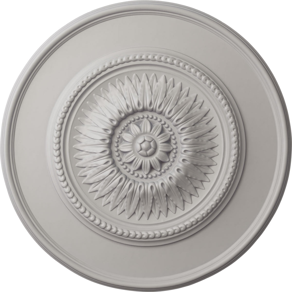 Ultra Pure White Floral Urethane Ceiling Medallion