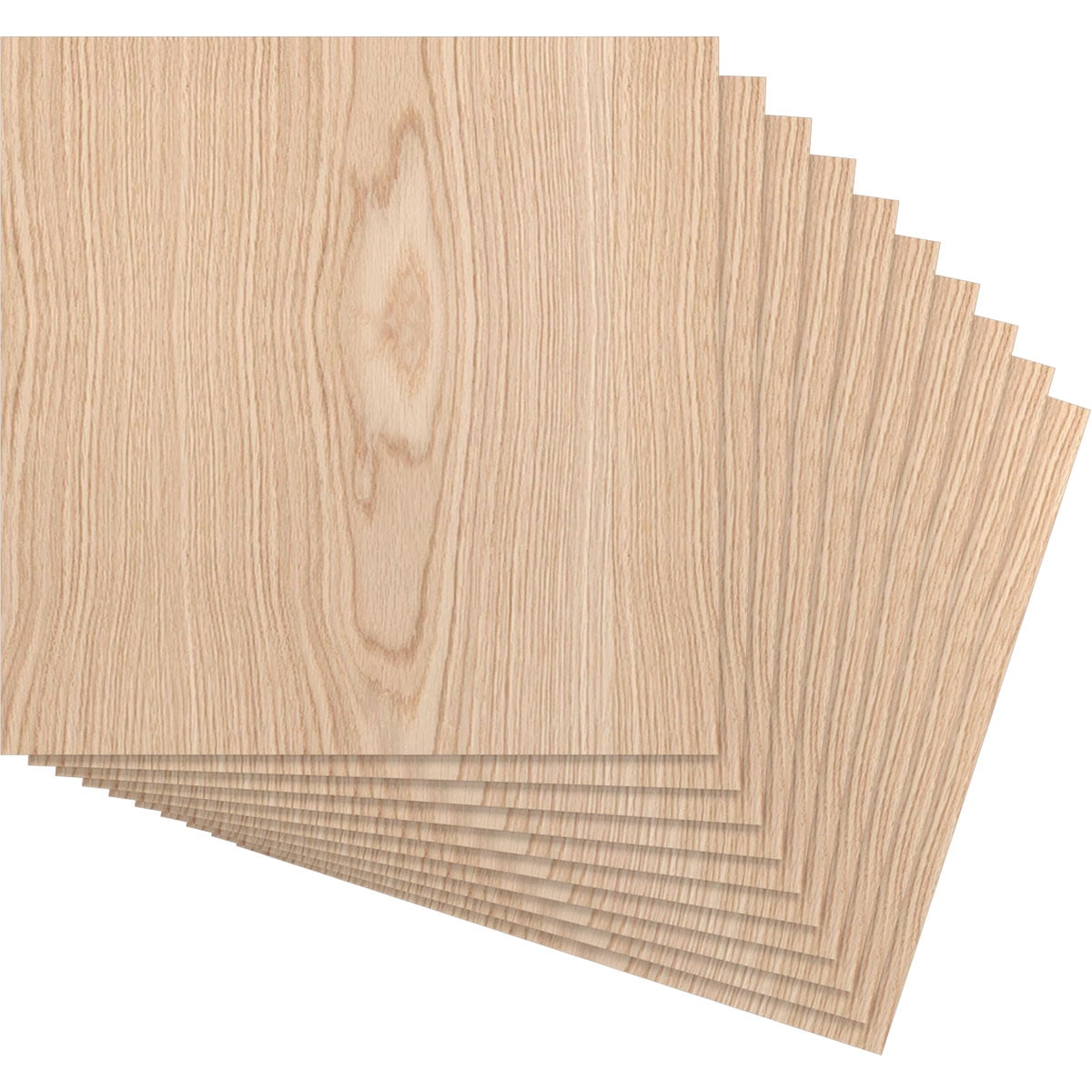 Ekena Millwork 23 3/4"W x 23 3/4"H x 1/4"T Wood Hobby Boards, Red Oak (10-Pack)