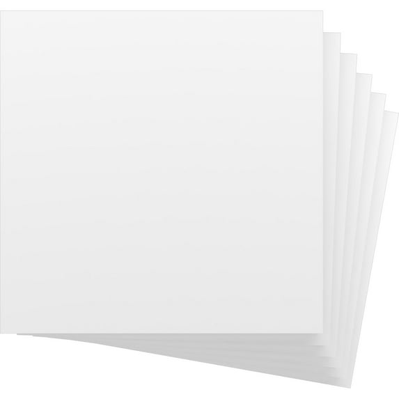 Ekena Millwork 23 3/4"W x 23 3/4"H x 1"T PVC Hobby Boards, Unfinished (6-Pack)