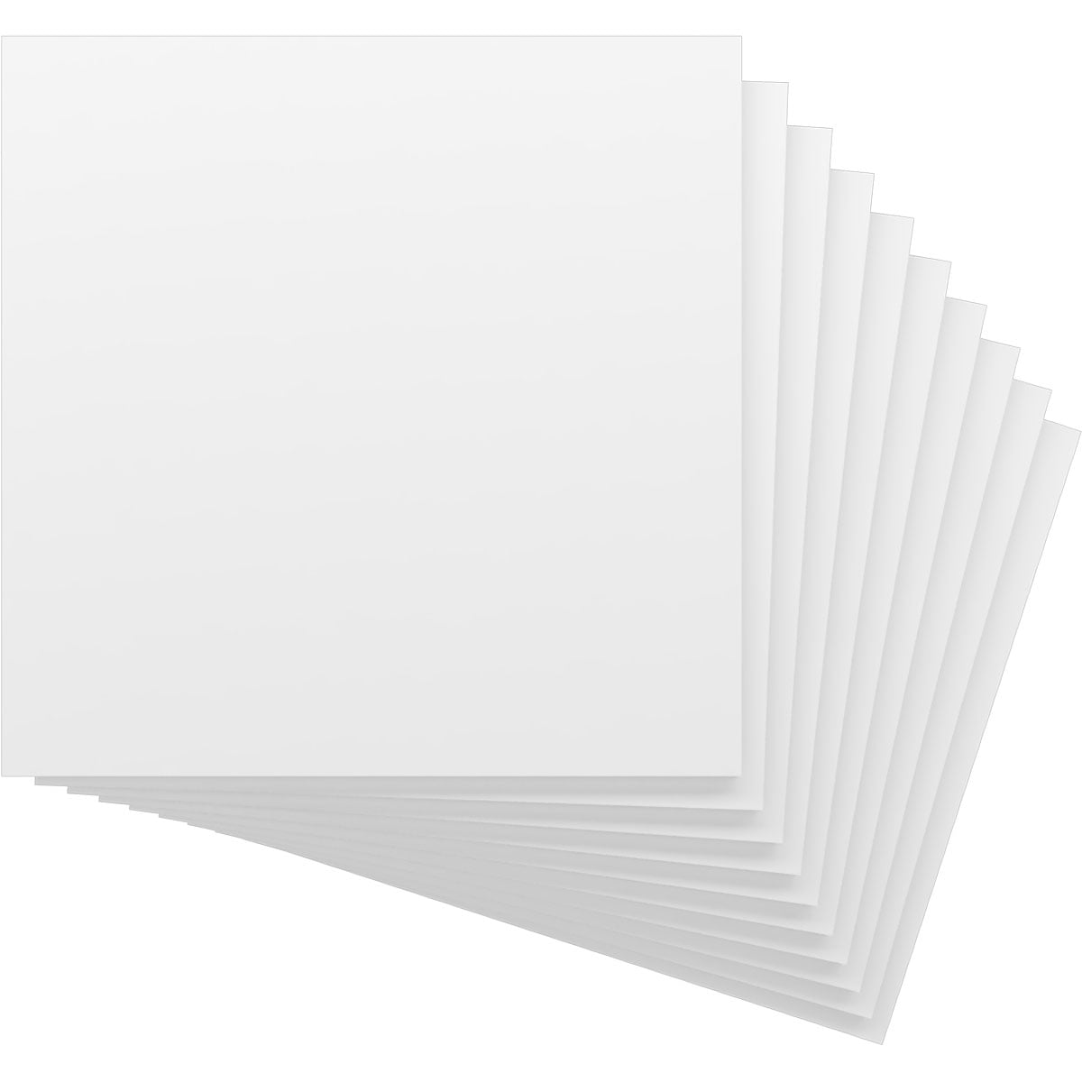 Ekena Millwork 23 3/4"W x 23 3/4"H x 5/8"T PVC Hobby Boards, Unfinished (10-Pack)