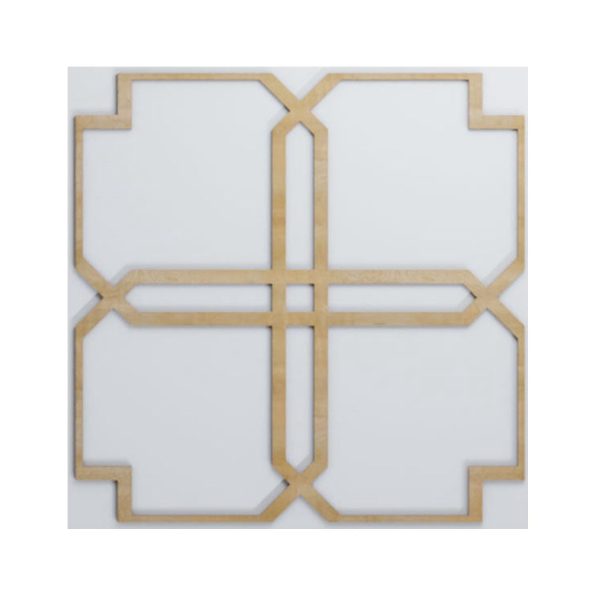 Ekena Millwork 23 3/8"W x 23 3/8"H x 1/4"T Large Englewood Decorative Fretwork Wood Wall Panels, Birch