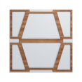 thumbnail image 1 of Ekena Millwork 23 3/8"W x 23 3/8"H x 1/4"T Large Greeley Decorative Fretwork Wood Wall Panels, Walnut, 1 of 18