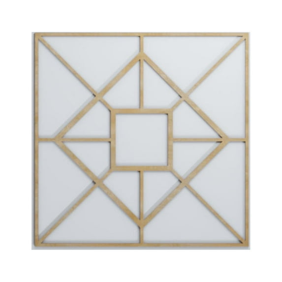 Ekena Millwork 23 3/8"W x 23 3/8"H x 1/4"T Large Jamestown Decorative Fretwork Wood Wall Panels, Birch