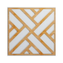 Ekena Millwork 23 3/8"W x 23 3/8"H x 1/4"T Large Killeen Decorative Fretwork Wood Wall Panels, Alder