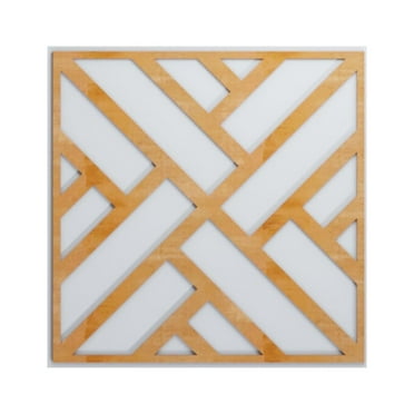 Ekena Millwork 23 3/8"W x 23 3/8"H x 1/4"T Large Killeen Decorative Fretwork Wood Wall Panels, Alder