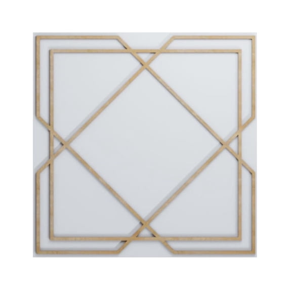 Ekena Millwork 23 3/8"W x 23 3/8"H x 1/4"T Large Kiowa Decorative Fretwork Wood Wall Panels, Birch