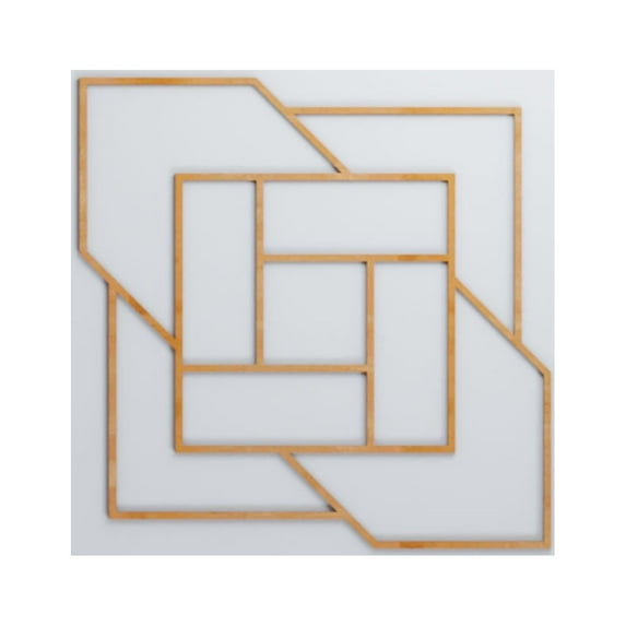 Ekena Millwork 23 3/8"W x 23 3/8"H x 1/4"T Large Loveland Decorative Fretwork Wood Wall Panels, Alder