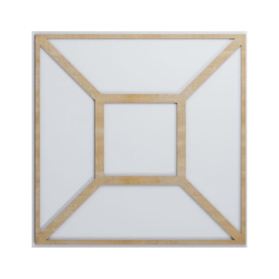 Ekena Millwork 23 3/8"W x 23 3/8"H x 1/4"T Large Marion Decorative Fretwork Wood Wall Panels, Birch