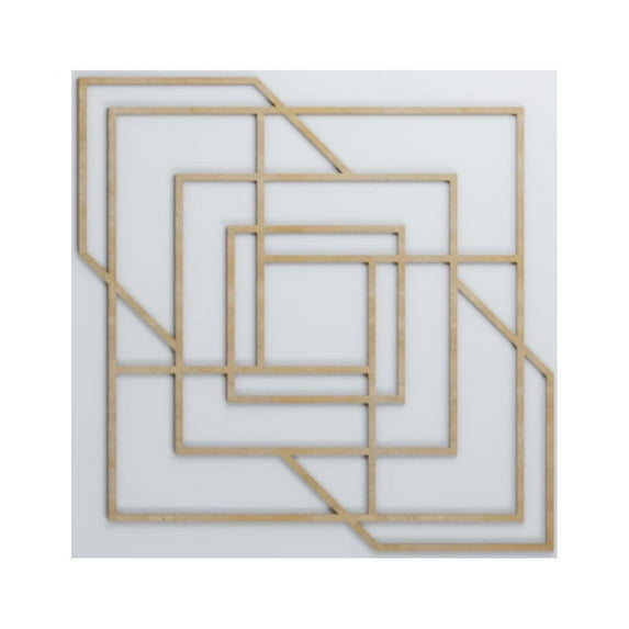 Ekena Millwork 23 3/8"W x 23 3/8"H x 1/4"T Large Norwood Decorative Fretwork Wood Wall Panels, Birch
