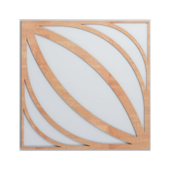 Ekena Millwork 23 3/8"W x 23 3/8"H x 1/4"T Large Otis Decorative Fretwork Wood Wall Panels, Cherry