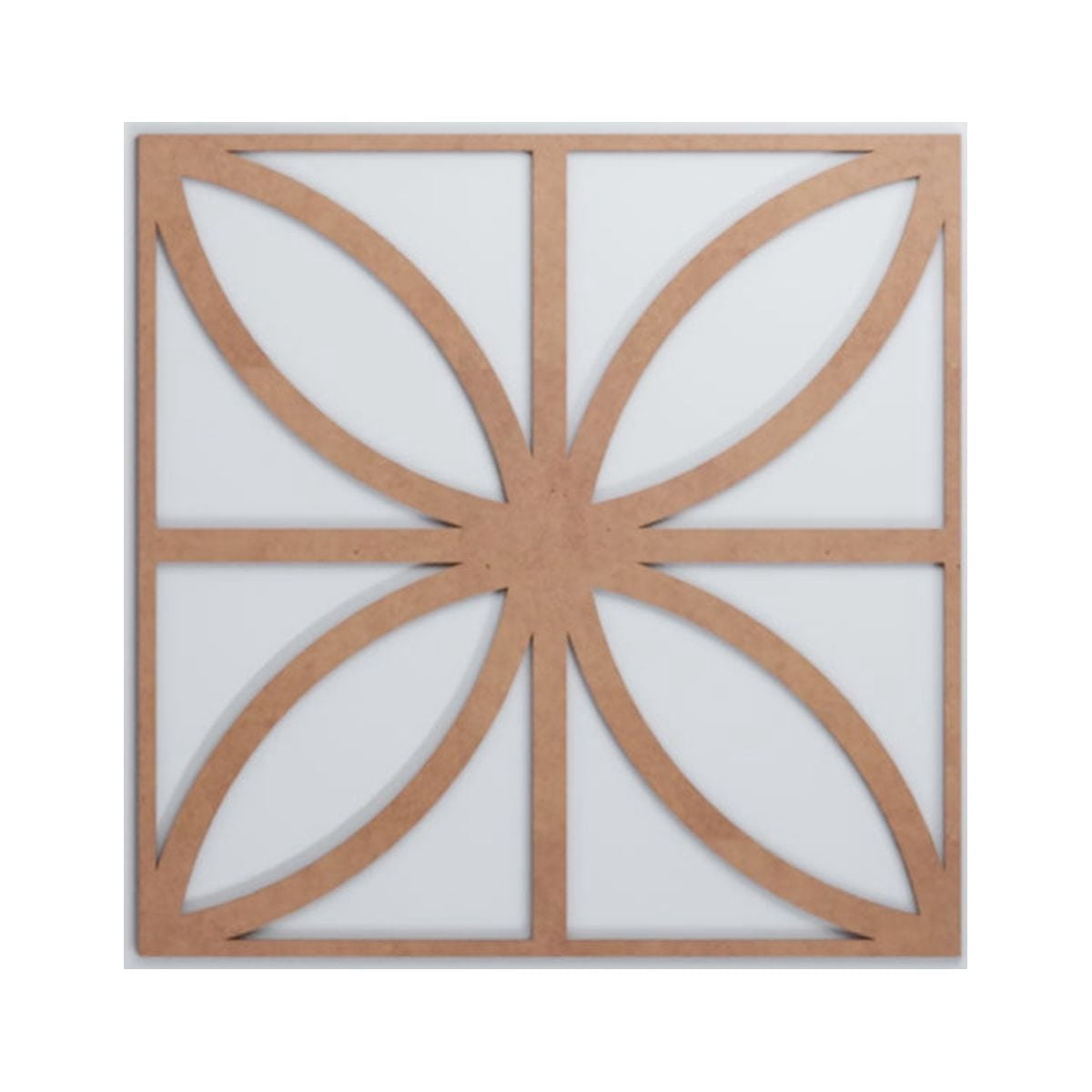 Ekena Millwork 23 3/8"W x 23 3/8"H x 1/4"T Large Swansea Decorative Fretwork Wood Wall Panels, Wood (Paint Grade)