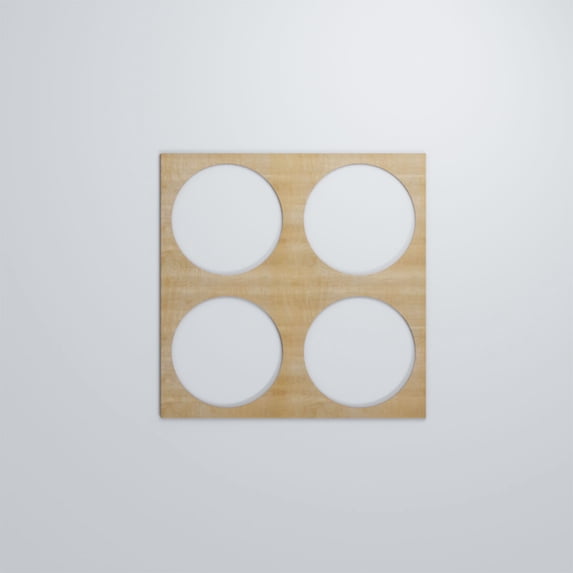 Ekena Millwork 23 3/8"W x 23 3/8"H x 1/4"T Large Wembley Decorative Fretwork Wood Wall Panels, Birch
