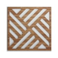 thumbnail image 1 of Ekena Millwork 23 3/8"W x 23 3/8"H x 3/8"T Large Allen Decorative Fretwork Wood Wall Panels, Walnut, 1 of 3