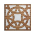 thumbnail image 1 of Ekena Millwork 23 3/8"W x 23 3/8"H x 3/8"T Large Brownsville Decorative Fretwork Wood Wall Panels, Walnut, 1 of 3