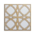 thumbnail image 1 of Ekena Millwork 23 3/8"W x 23 3/8"H x 3/8"T Large Fleetwood Decorative Fretwork Wood Wall Panels, Hickory, 1 of 3