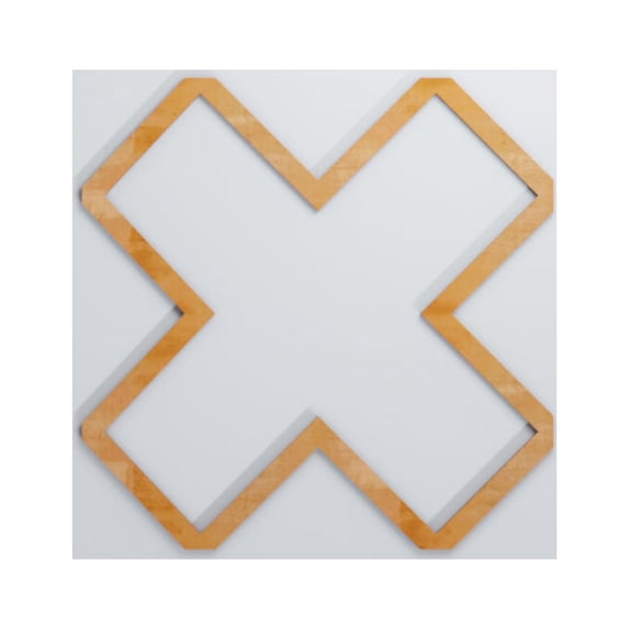 Ekena Millwork 23 3/8"W x 23 3/8"H x 3/8"T Large Fowler Decorative Fretwork Wood Wall Panels, Alder