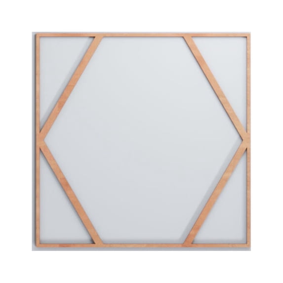 Ekena Millwork 23 3/8"W x 23 3/8"H x 3/8"T Large Fraser Decorative Fretwork Wood Wall Panels, Cherry