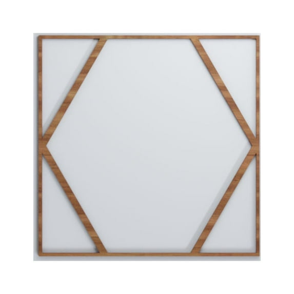 Ekena Millwork 23 3/8"W x 23 3/8"H x 3/8"T Large Fraser Decorative Fretwork Wood Wall Panels, Walnut