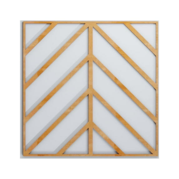 Ekena Millwork 23 3/8"W x 23 3/8"H x 3/8"T Large Genoa Decorative Fretwork Wood Wall Panels, Alder