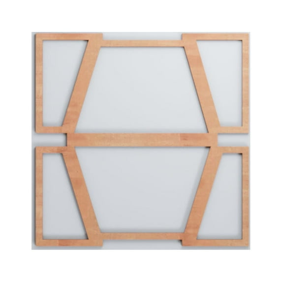 Ekena Millwork 23 3/8"W x 23 3/8"H x 3/8"T Large Greeley Decorative Fretwork Wood Wall Panels, Cherry