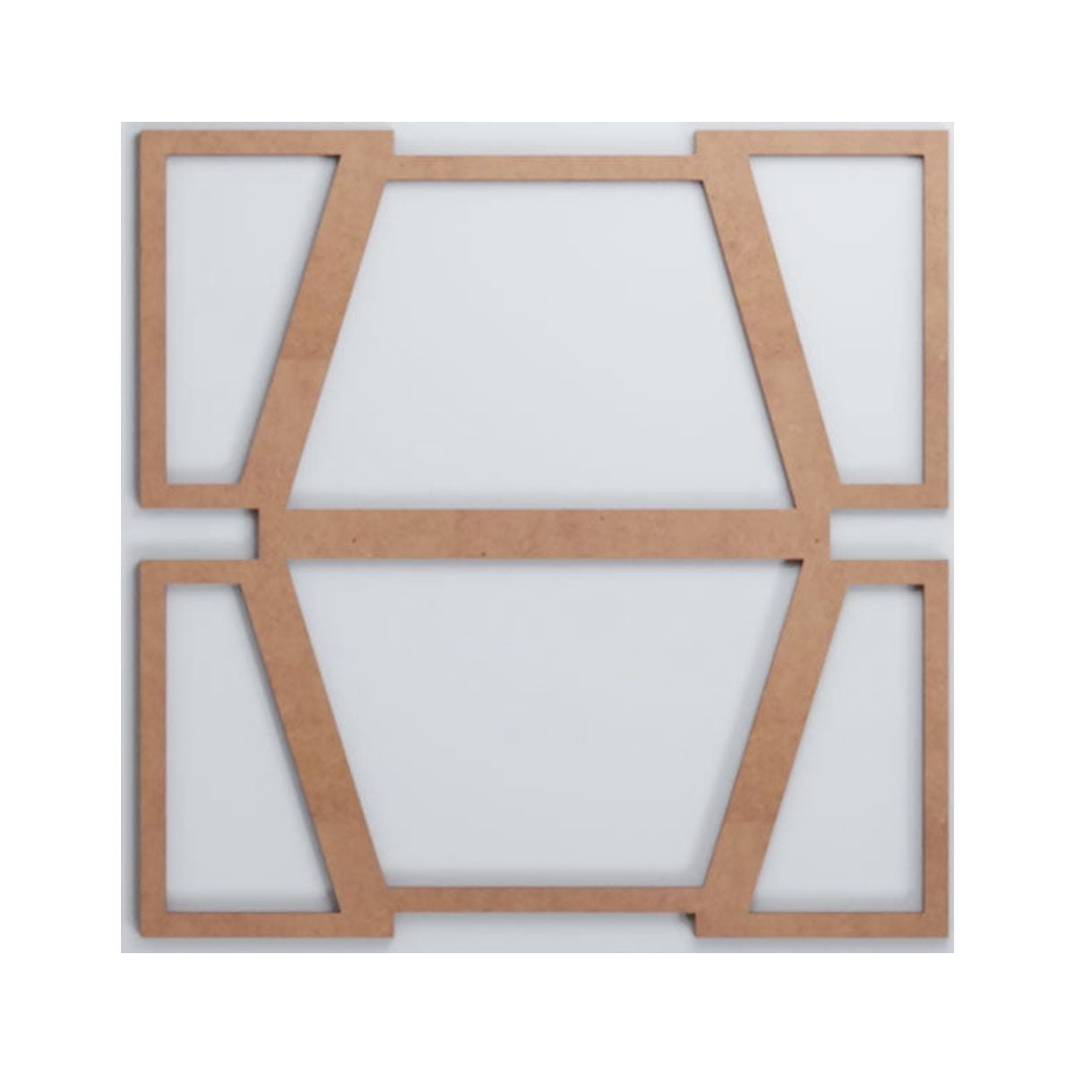 Ekena Millwork 23 3/8"W x 23 3/8"H x 3/8"T Large Greeley Decorative Fretwork Wood Wall Panels, Wood (Paint Grade)