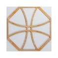 thumbnail image 1 of Ekena Millwork 23 3/8"W x 23 3/8"H x 3/8"T Large Haswell Decorative Fretwork Wood Wall Panels, Alder, 1 of 2