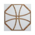 thumbnail image 1 of Ekena Millwork 23 3/8"W x 23 3/8"H x 3/8"T Large Haswell Decorative Fretwork Wood Wall Panels, Walnut, 1 of 2