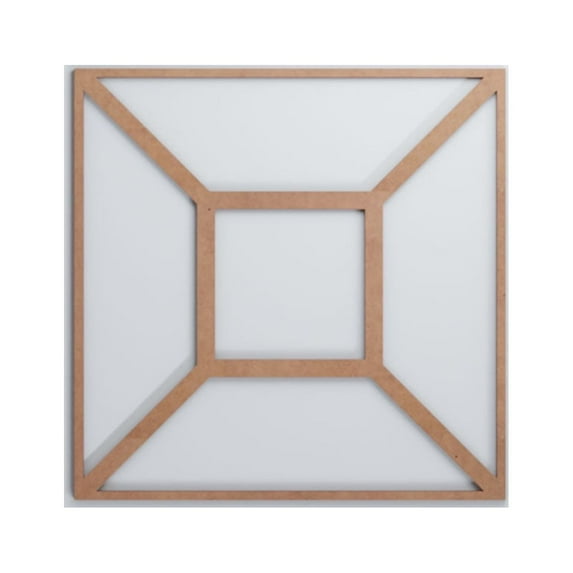 Ekena Millwork 23 3/8"W x 23 3/8"H x 3/8"T Large Marion Decorative Fretwork Wood Wall Panels, Wood (Paint Grade)