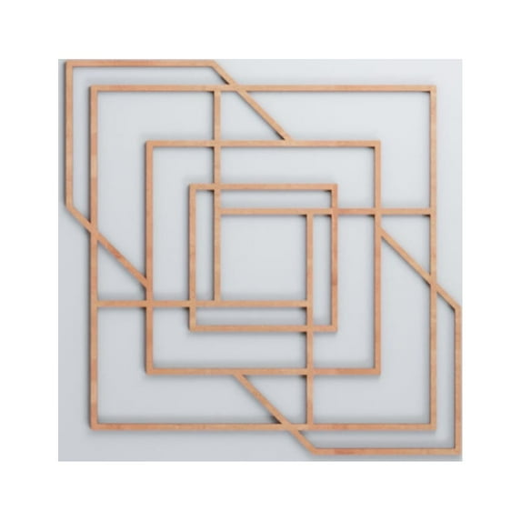 Ekena Millwork 23 3/8"W x 23 3/8"H x 3/8"T Large Norwood Decorative Fretwork Wood Wall Panels, Cherry
