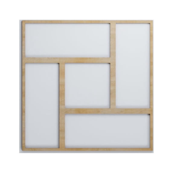 Ekena Millwork 23 3/8"W x 23 3/8"H x 3/8"T Large Sheffield Decorative Fretwork Wood Wall Panels, Hickory