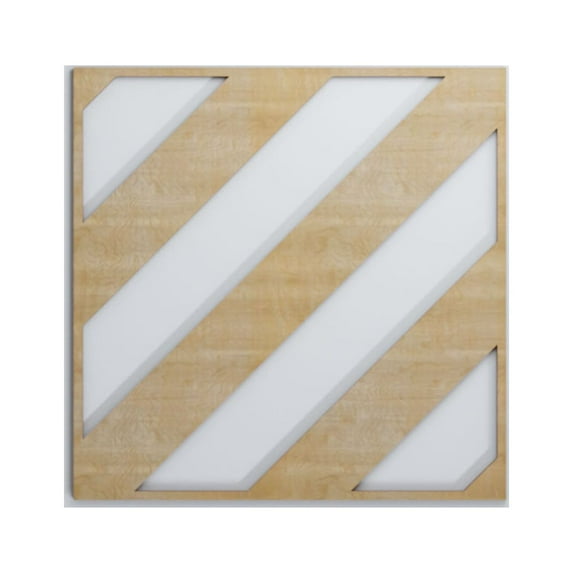 Ekena Millwork 23 3/8"W x 23 3/8"H x 3/8"T Large Strymon Decorative Fretwork Wood Wall Panels, Birch