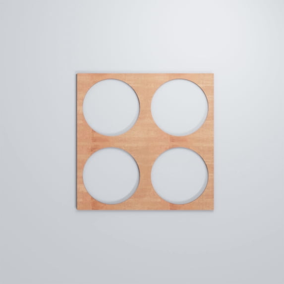 Ekena Millwork 23 3/8"W x 23 3/8"H x 3/8"T Large Wembley Decorative Fretwork Wood Wall Panels, Cherry