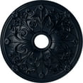 thumbnail image 1 of Ekena Millwork 23 5/8"OD x 3 7/8"ID x 2 1/8"P Jamie Ceiling Medallion (Fits Canopies up to 3 7/8"), Hand-Painted Midnight Dream, 1 of 6