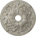 thumbnail image 1 of Ekena Millwork 23 5/8"OD x 3 7/8"ID x 2 1/8"P Jamie Ceiling Medallion (Fits Canopies up to 3 7/8"), Hand-Painted Pot of Cream Crackle, 1 of 6