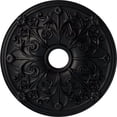 thumbnail image 1 of Ekena Millwork 23 5/8"OD x 3 7/8"ID x 2 1/8"P Jamie Ceiling Medallion (Fits Canopies up to 3 7/8"), Hand-Painted Steel Gray, 1 of 6