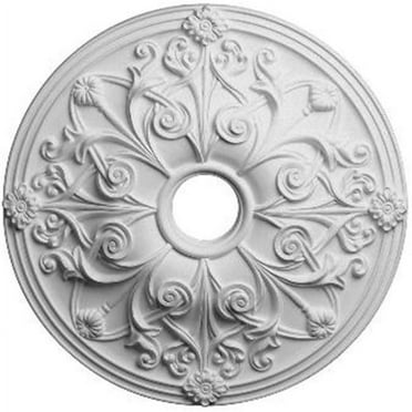 Ekena Millwork 23 5/8"OD x 3 7/8"ID x 2 1/8"P Jamie Ceiling Medallion (Fits Canopies up to 3 7/8")
