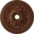 thumbnail image 1 of Ekena Millwork 23 5/8"OD x 3"ID x 2"P Bordeaux Deluxe Ceiling Medallion (Fits Canopies up to 4"), Hand-Painted Copper Penny, 1 of 6