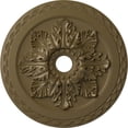 thumbnail image 1 of Ekena Millwork 23 5/8"OD x 3"ID x 2"P Bordeaux Deluxe Ceiling Medallion (Fits Canopies up to 4"), Hand-Painted Mississippi Mud, 1 of 6