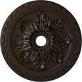 thumbnail image 1 of Ekena Millwork 23 5/8"OD x 3"ID x 2"P Bordeaux Deluxe Ceiling Medallion (Fits Canopies up to 4"), Hand-Painted Stone Hearth, 1 of 6