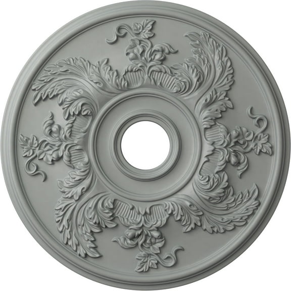 Ekena Millwork 23 5/8"OD x 4 5/8"ID x 1 7/8"P Acanthus Twist Ceiling Medallion (Fits Canopies up to 8 3/8")