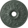 thumbnail image 1 of Ekena Millwork 23 7/8"OD x 4"ID x 2 1/8"P Ashley Ceiling Medallion (Fits Canopies up to 4 3/4"), Hand-Painted Athenian Green Crackle, 1 of 6