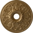 thumbnail image 1 of Ekena Millwork 23 7/8"OD x 4"ID x 2 1/8"P Ashley Ceiling Medallion (Fits Canopies up to 4 3/4"), Hand-Painted Pale Gold, 1 of 6