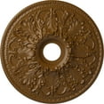 thumbnail image 1 of Ekena Millwork 23 7/8"OD x 4"ID x 2 1/8"P Ashley Ceiling Medallion (Fits Canopies up to 4 3/4"), Hand-Painted Smokey Topaz, 1 of 6