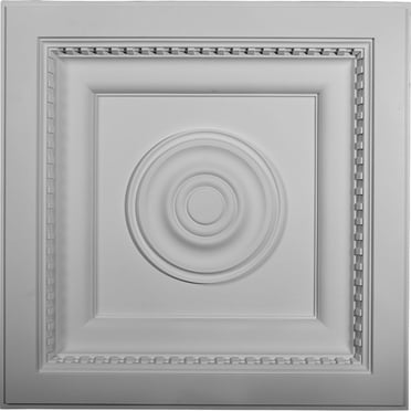 Ekena Millwork 23 7/8"W x 23 7/8"H x 3"P Ashford Ceiling Tile (10-Pack)