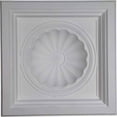 thumbnail image 1 of Ekena Millwork 23 7/8"W x 23 7/8"H x 5 1/2"P Shell Ceiling Tile (2-Pack), 1 of 4