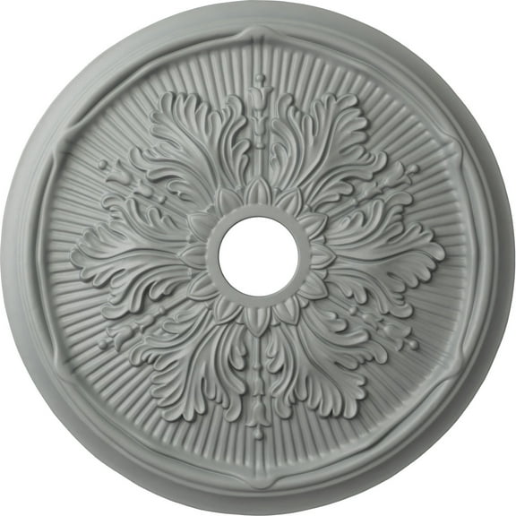 Ekena Millwork  23.75 in. OD x 3.62 in. ID x 1.88 in. P Architectural Accents - Luton Leaf Ceiling Medallion
